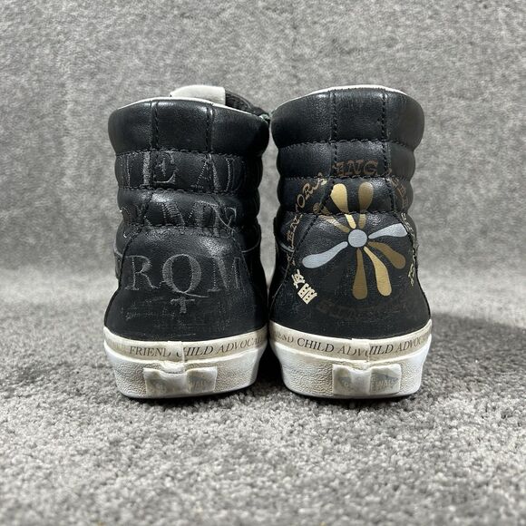 Vans Sk8-Hi Divine Energy Women's Size 8.5 Black White Athletic Skate Shoes Used - Picture 7 of 15